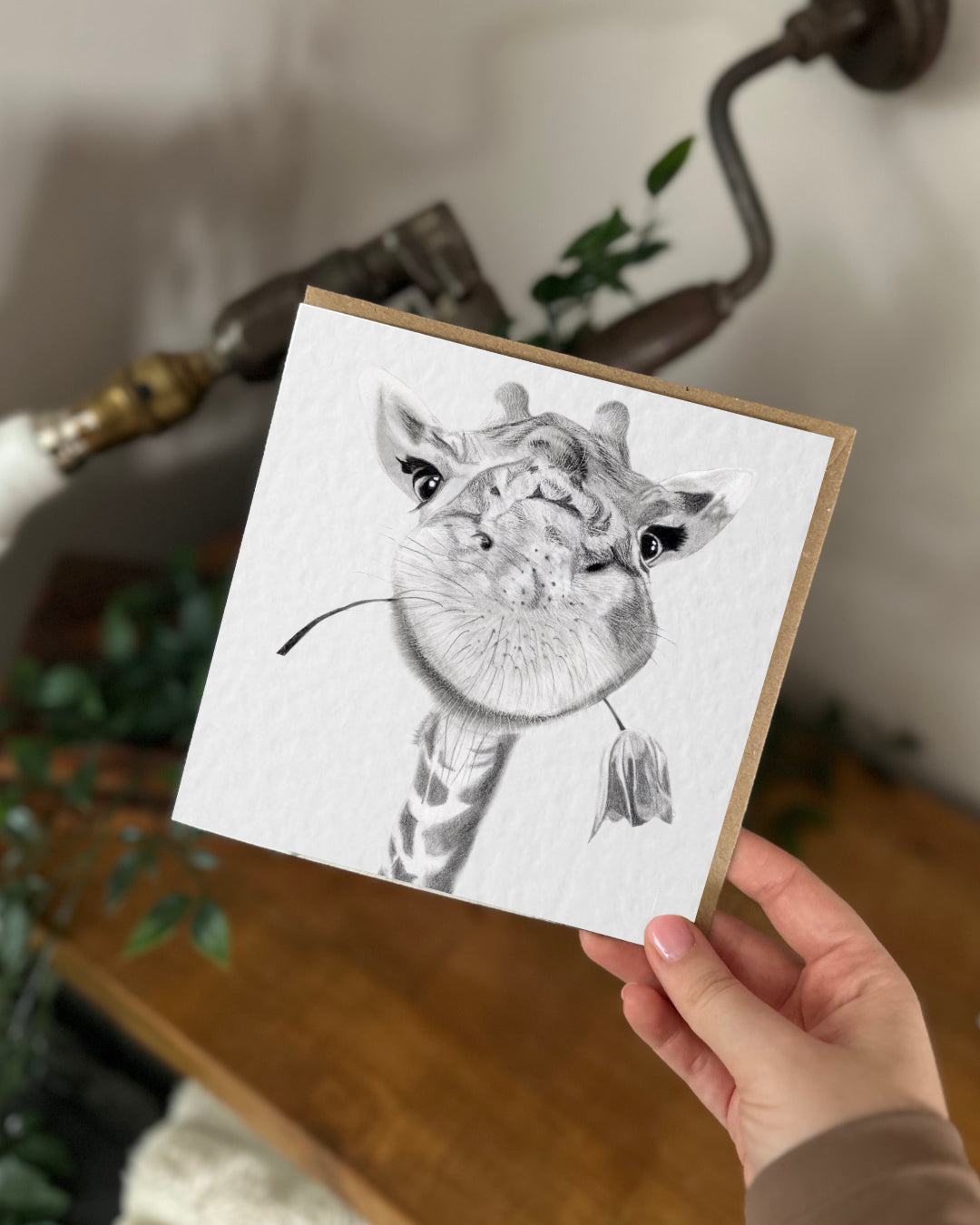 Giraffe Greeting Card