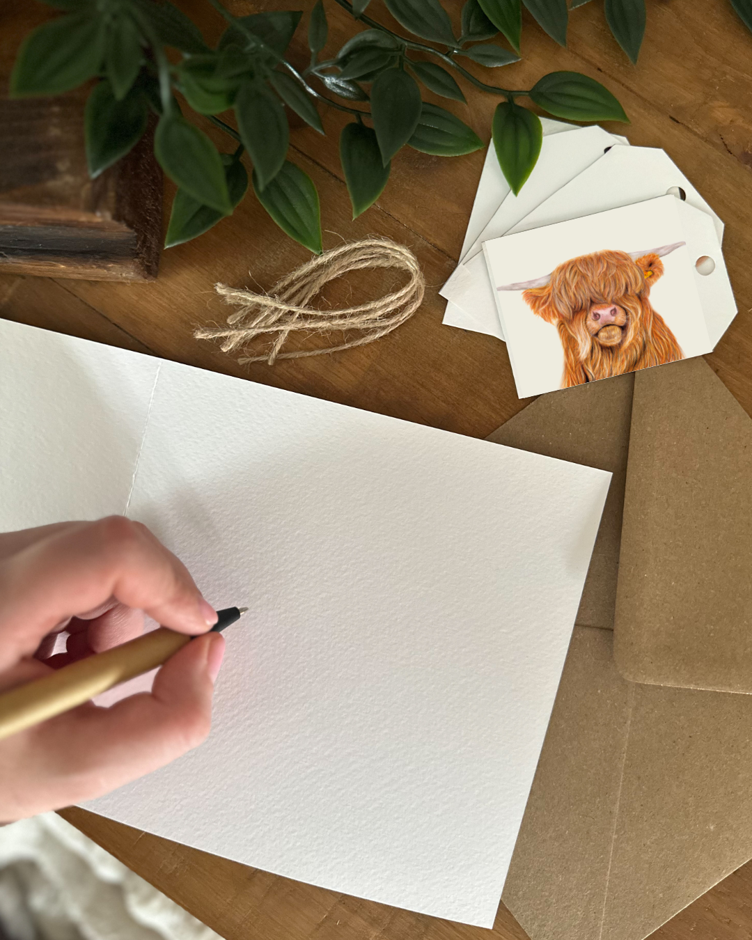 Highland Cow Gift Tag Set