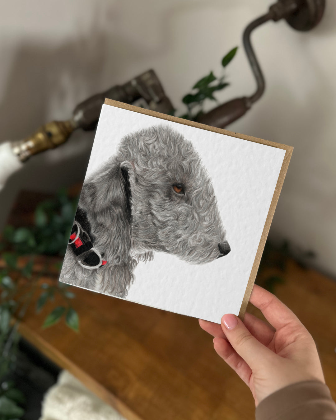 Bedlington Terrier (No.2) Card & Tag Bundle