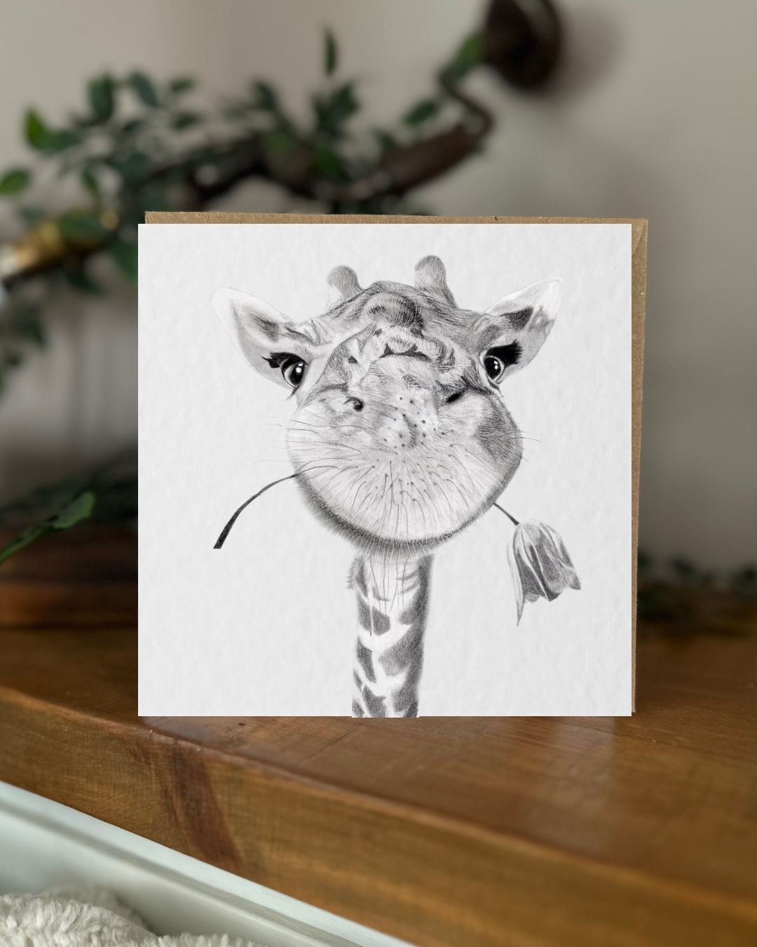 Giraffe Greeting Card