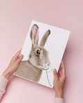 Hare Coloured Pencil Art Print: "A Moment in the Meadow" British Wildlife Wall Art (A5 A4)
