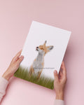 Fox Fine Art Print: Coloured Pencil Drawing Wall Art (A5 A4)
