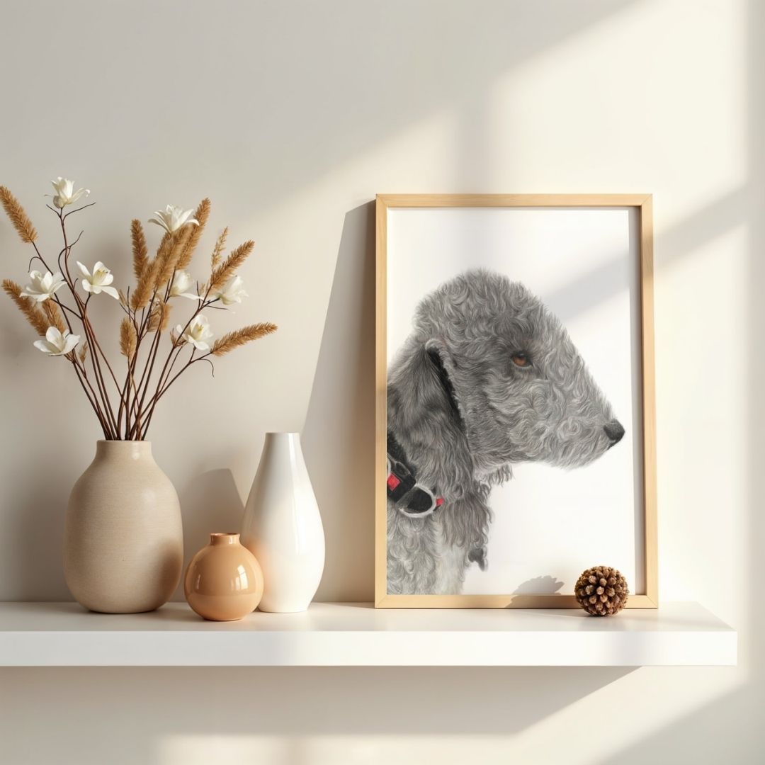 Bedlington Terrier (No. 2) Fine Art Print